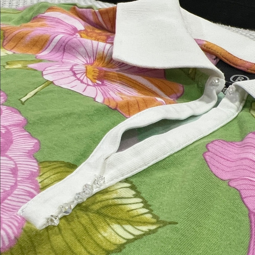 Bogner Green Floral Button Down Shirt - Picture 10 of 13